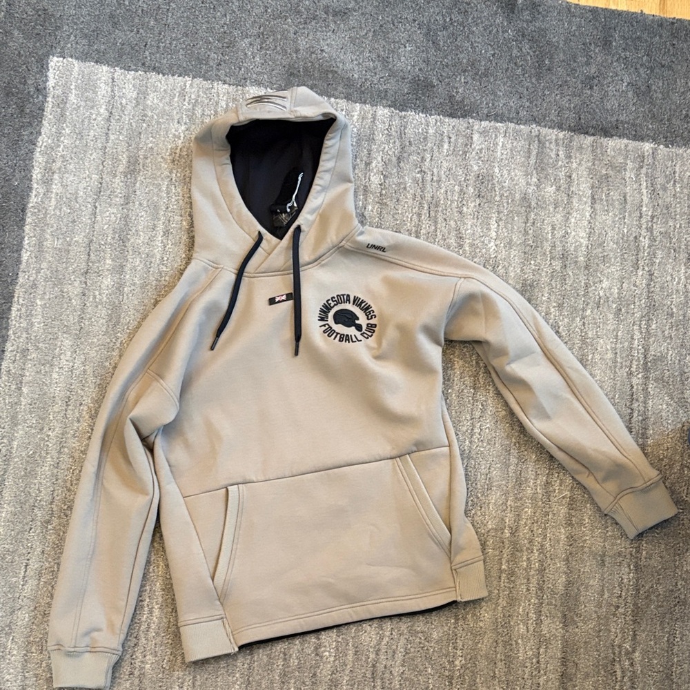 Tan UNRL Minnesota Vikings Limited London Edition Hoodie